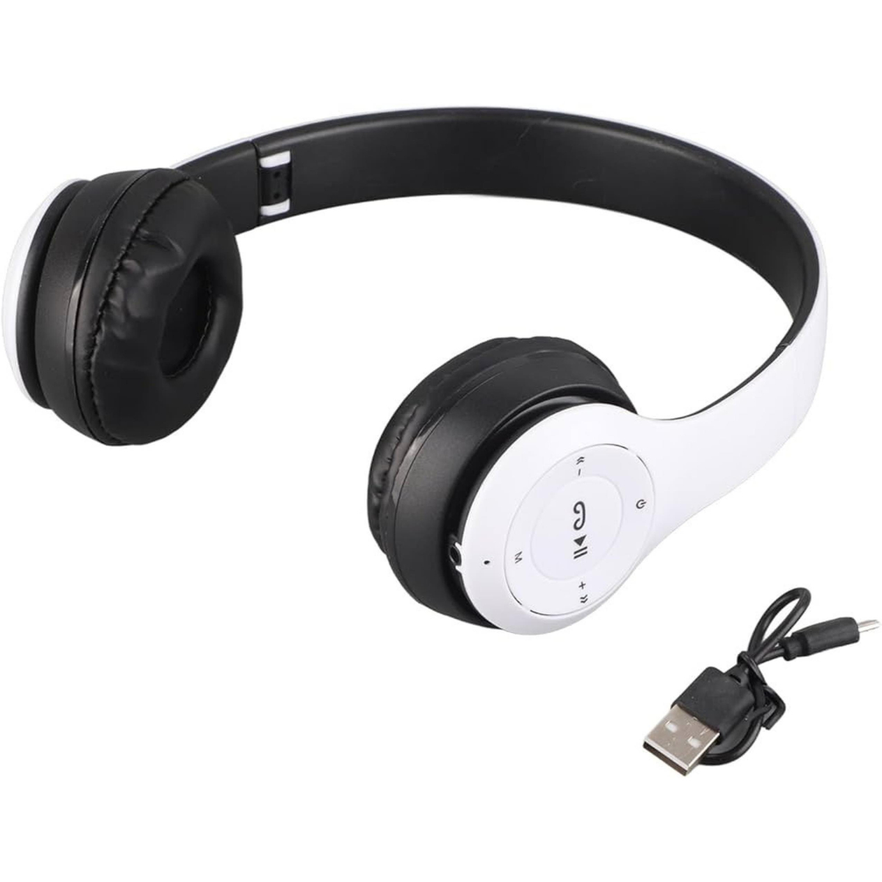 P47 Beyaz Kulak Üstü Kablosuz Bluetooth Kulaklık