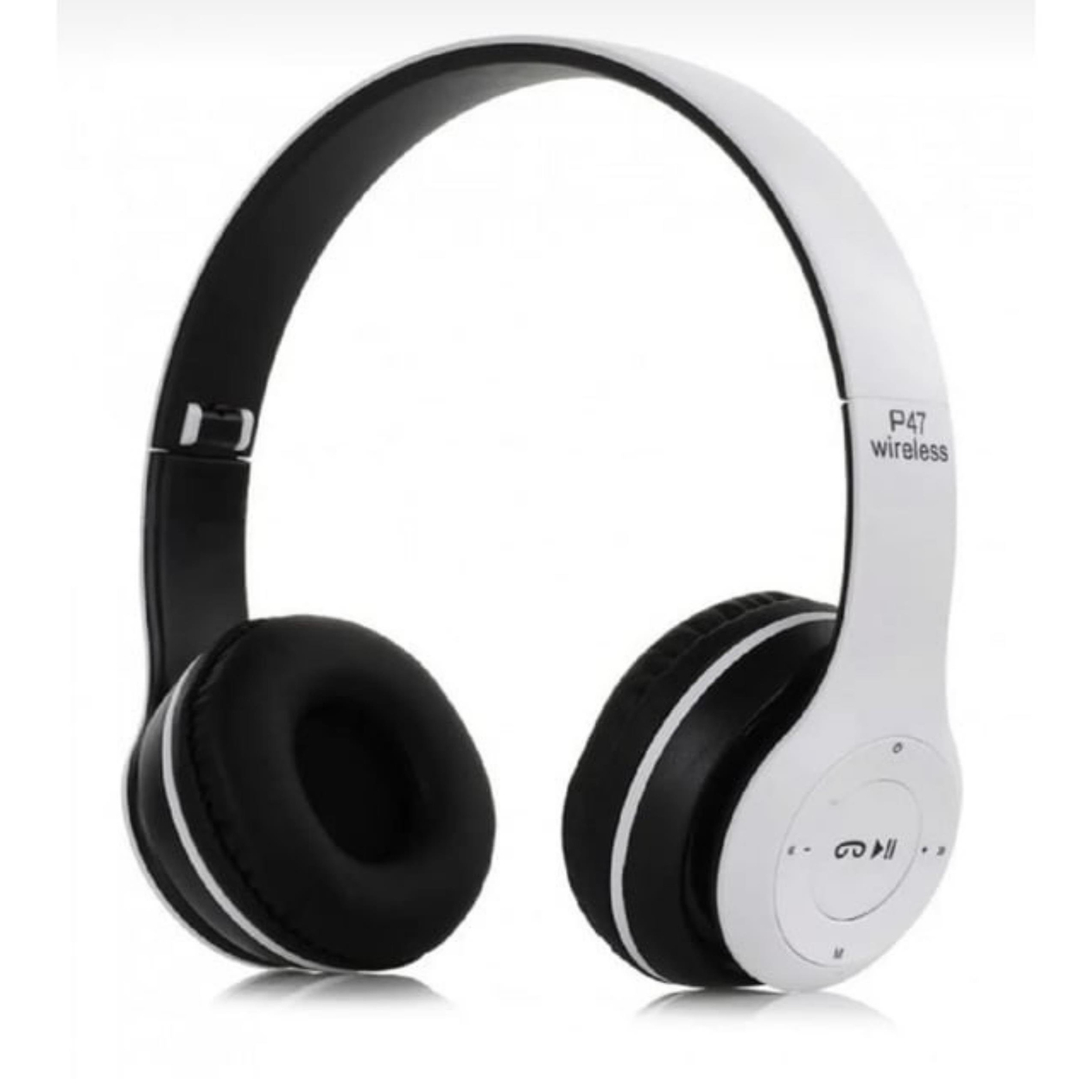P47 Beyaz Kulak Üstü Kablosuz Bluetooth Kulaklık