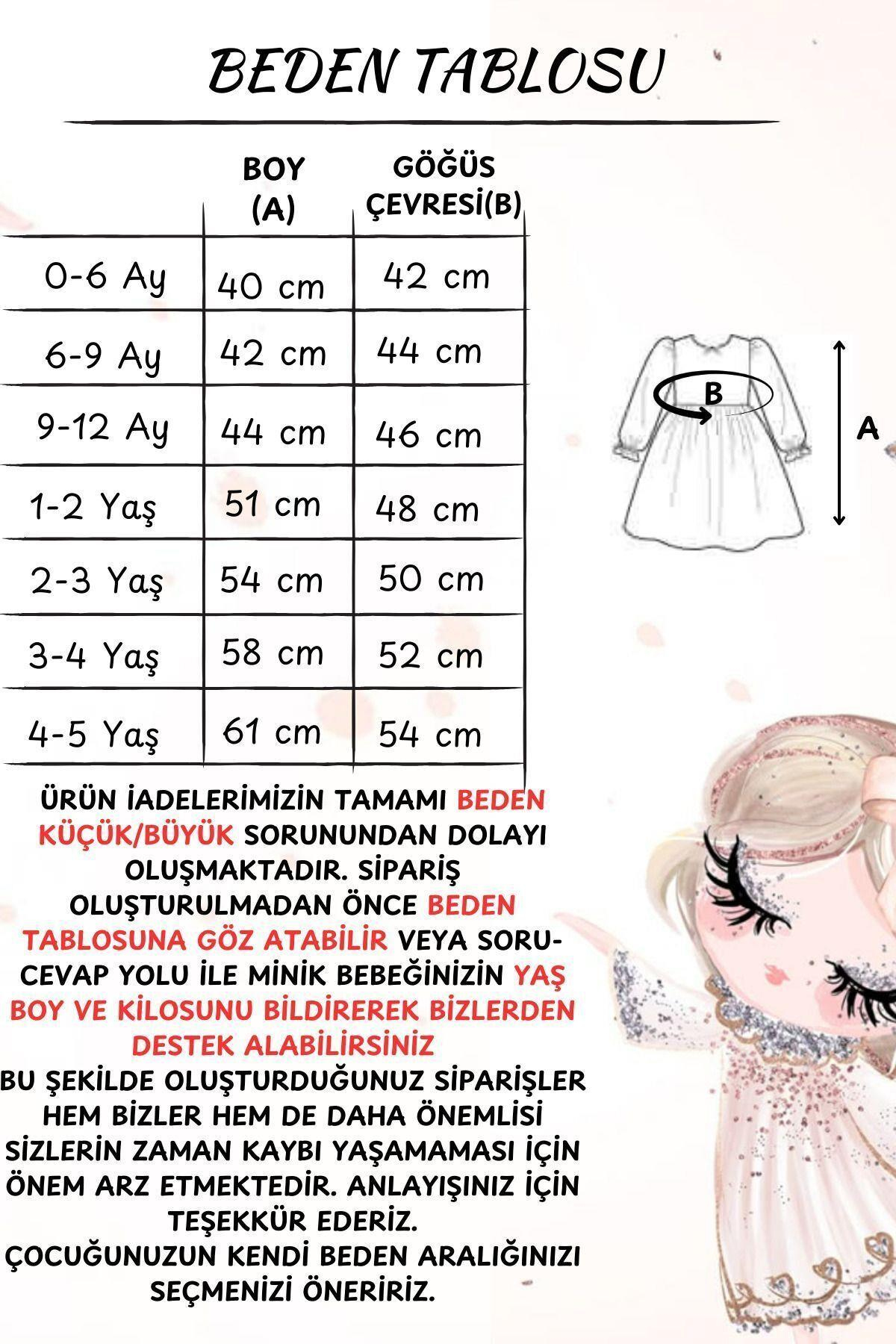 Kız Bebek Çocuk Kanatlı Doğum Günü Parti Düğün Özel Gün Tüllü Astarlı Prenses Elbise