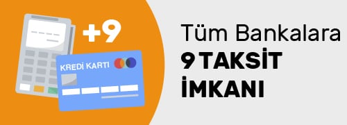 Tüm bankalara 9 taksit imkanı görseli