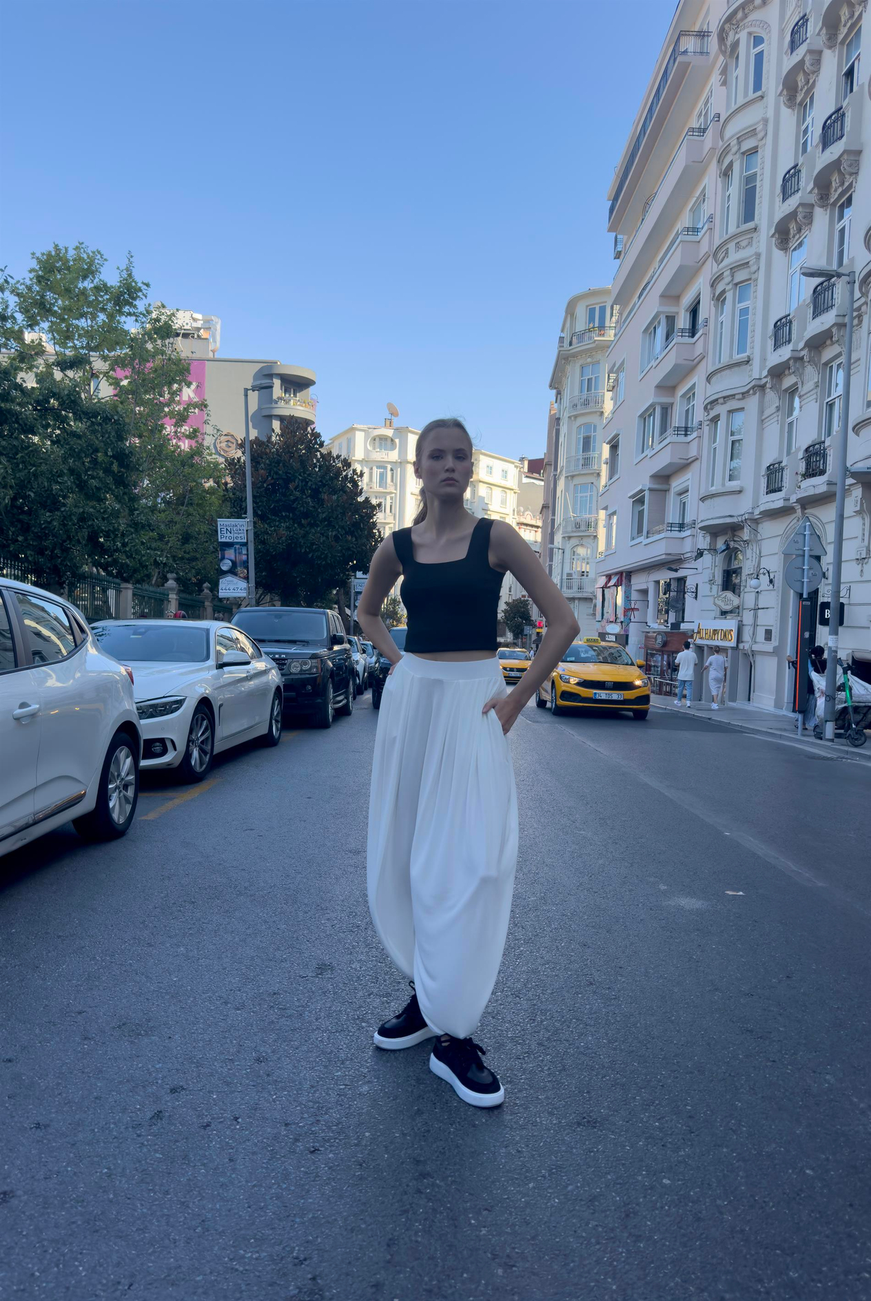Kadın Modal Dökümlü Bol Pantolon