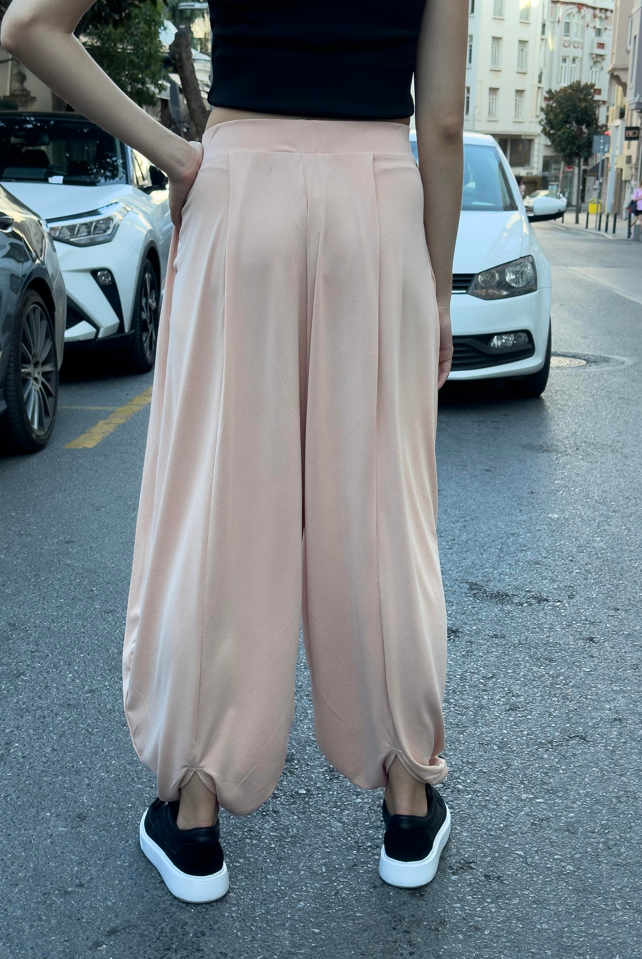 Kadın Modal Dökümlü Bol Pantolon