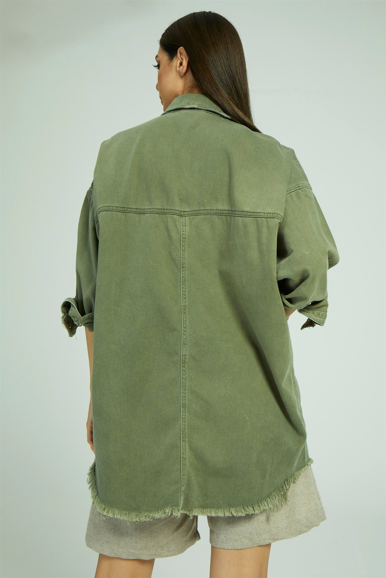 Kadın Oversize Pamuklu Ceket