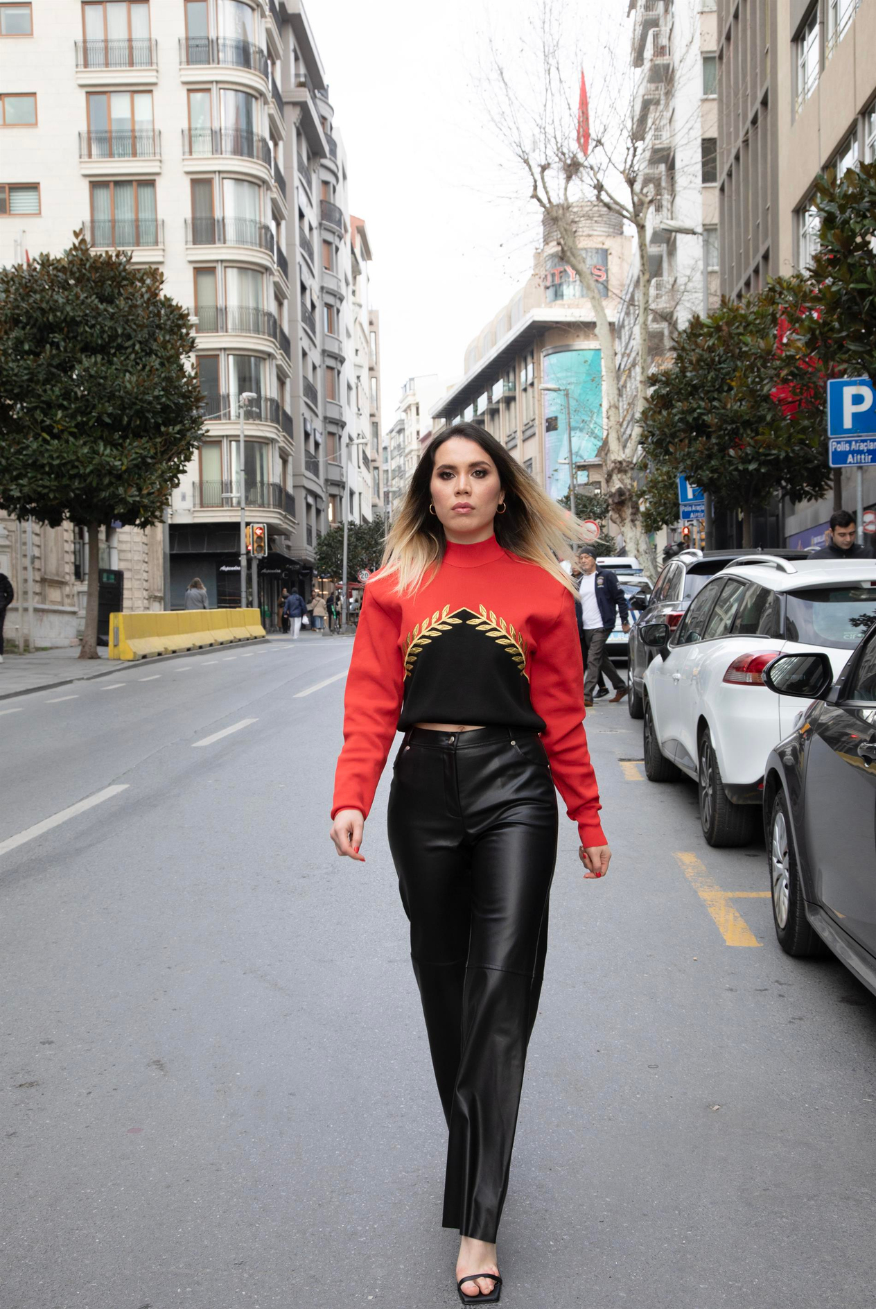 Kadın Raisa Vanessa Nakışlı Uzun Kol Triko Kazak