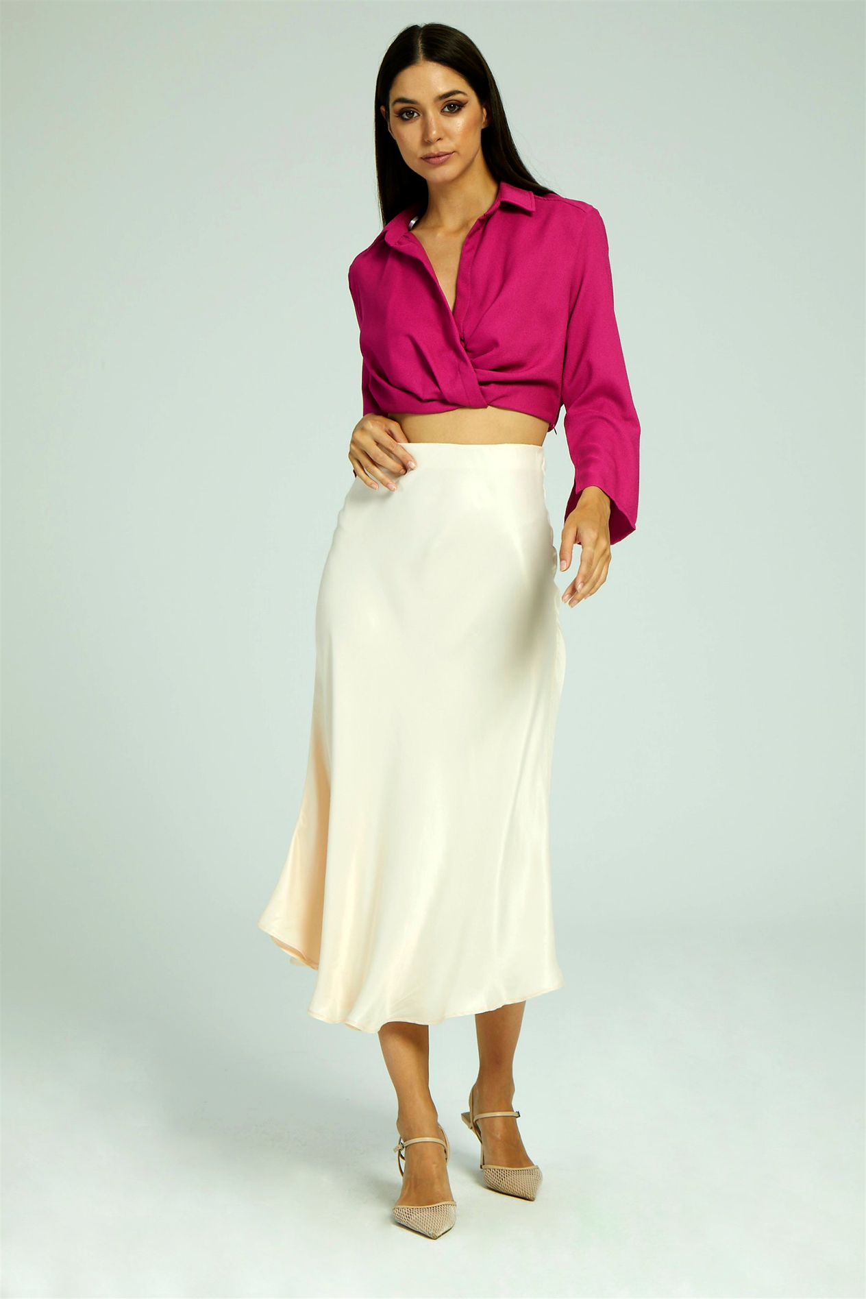 Women's Satin Skirt