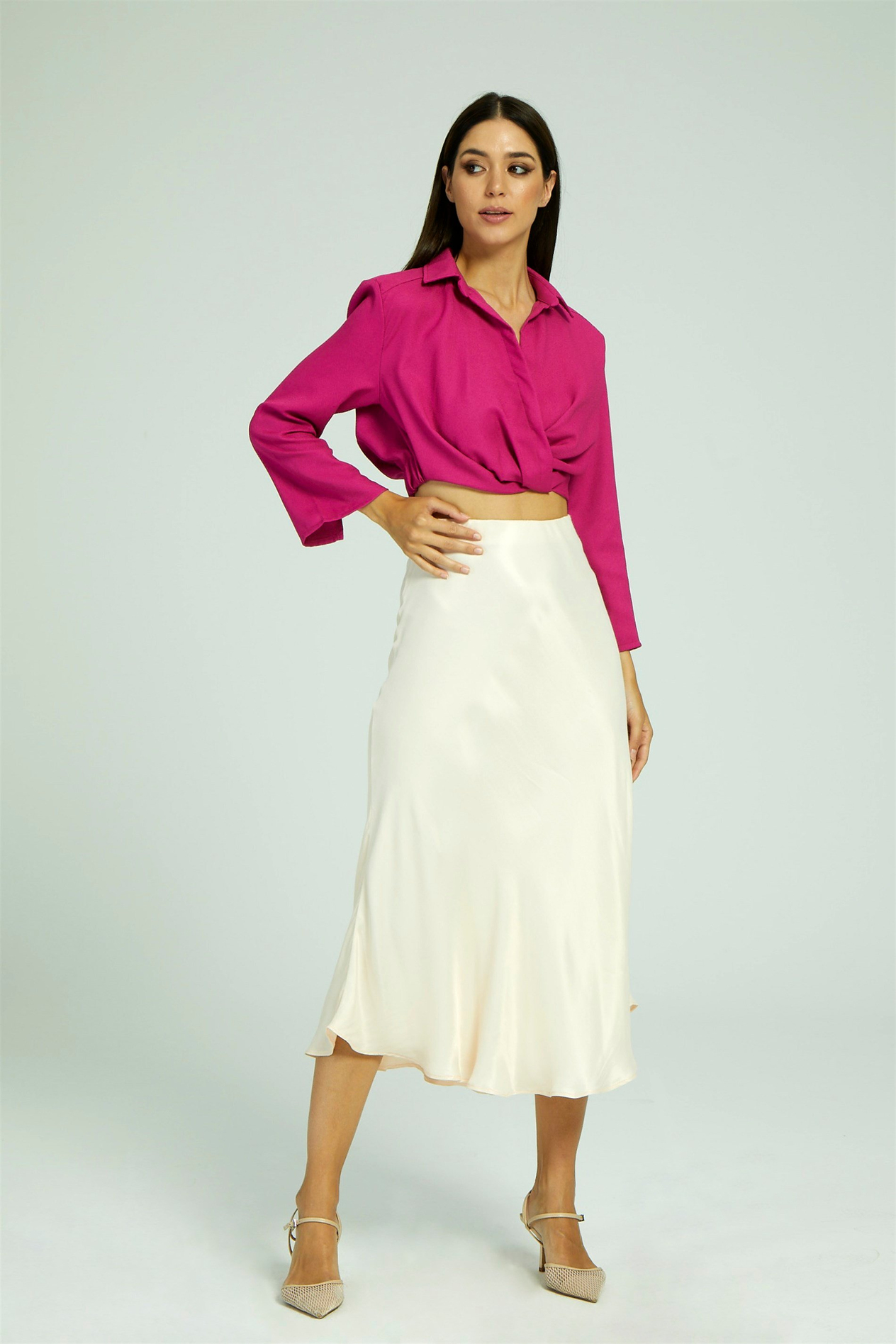 Women's Satin Skirt