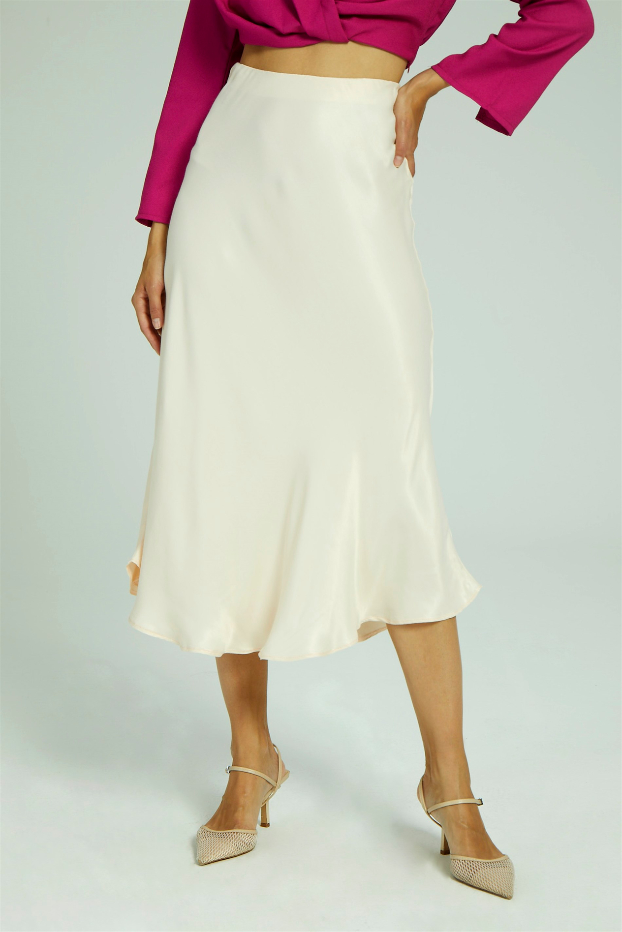 Women's Satin Skirt