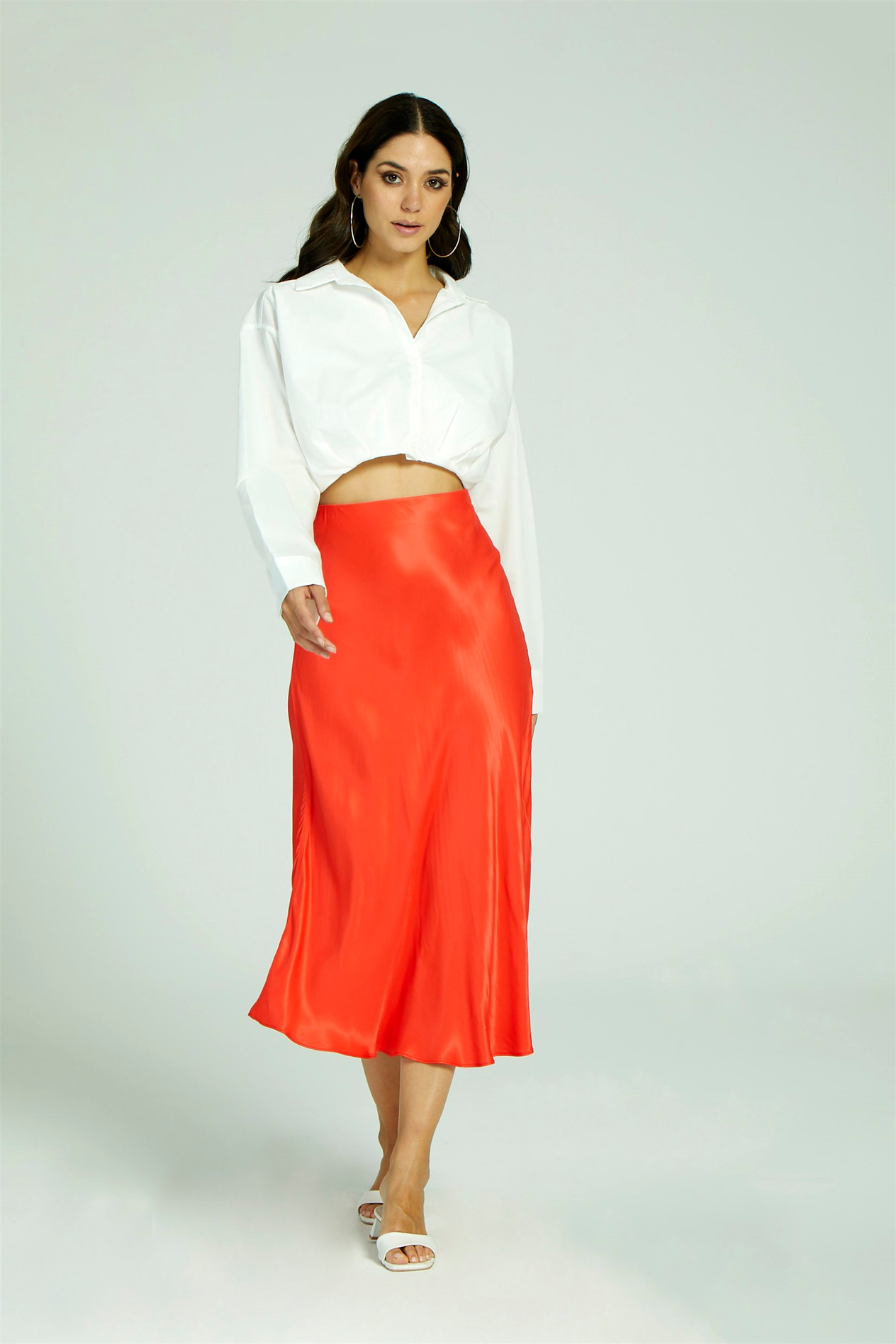Women's Satin Skirt