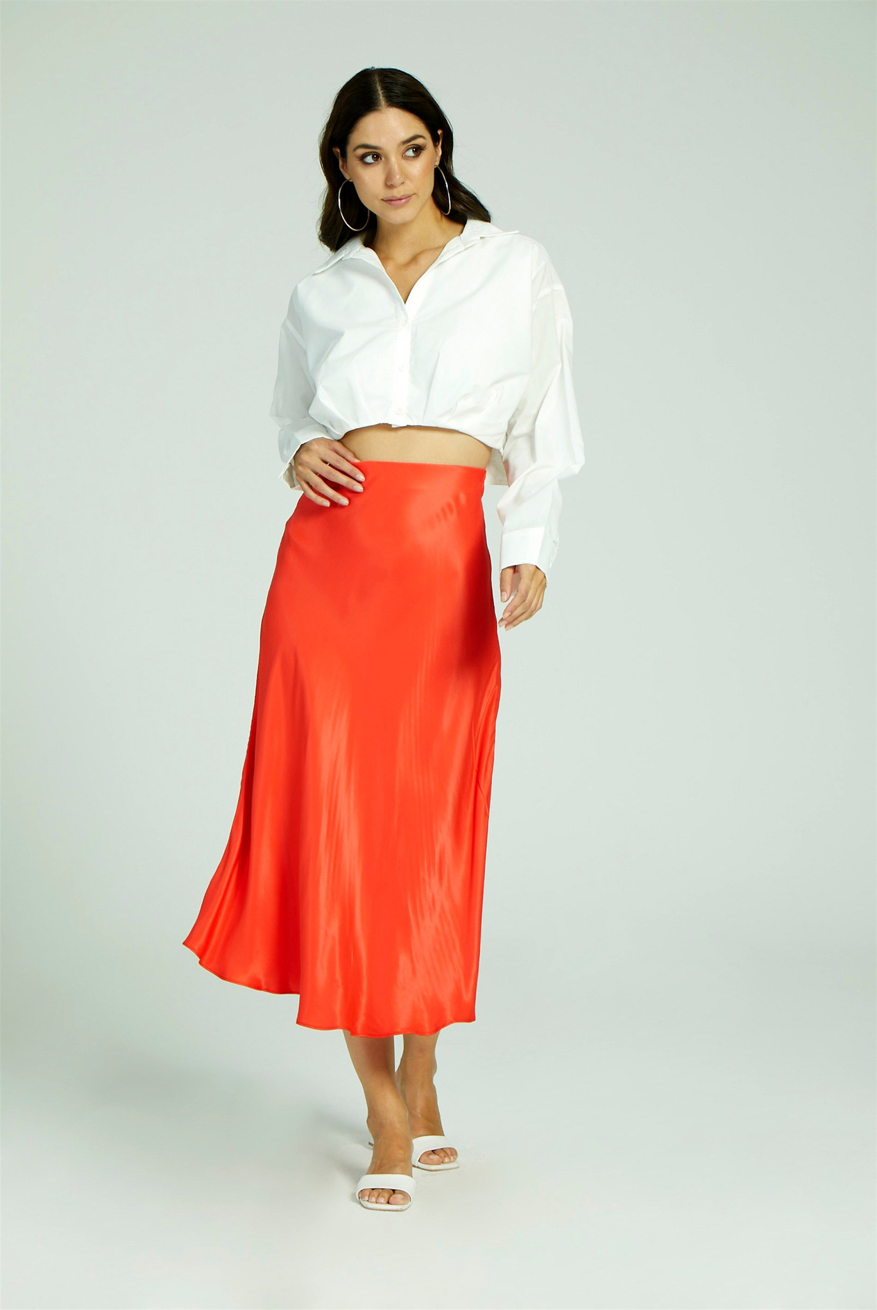 Women's Satin Skirt