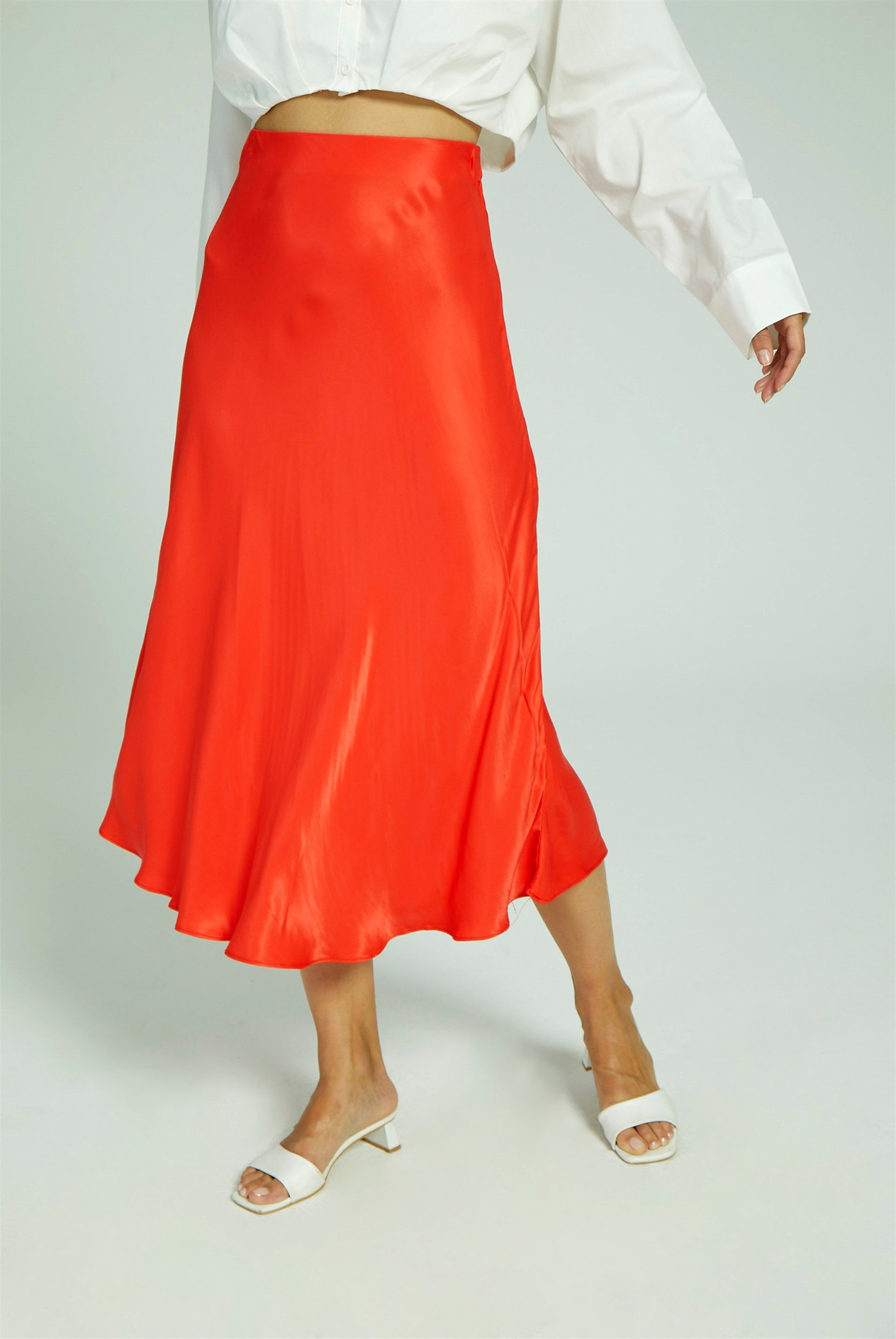 Women's Satin Skirt
