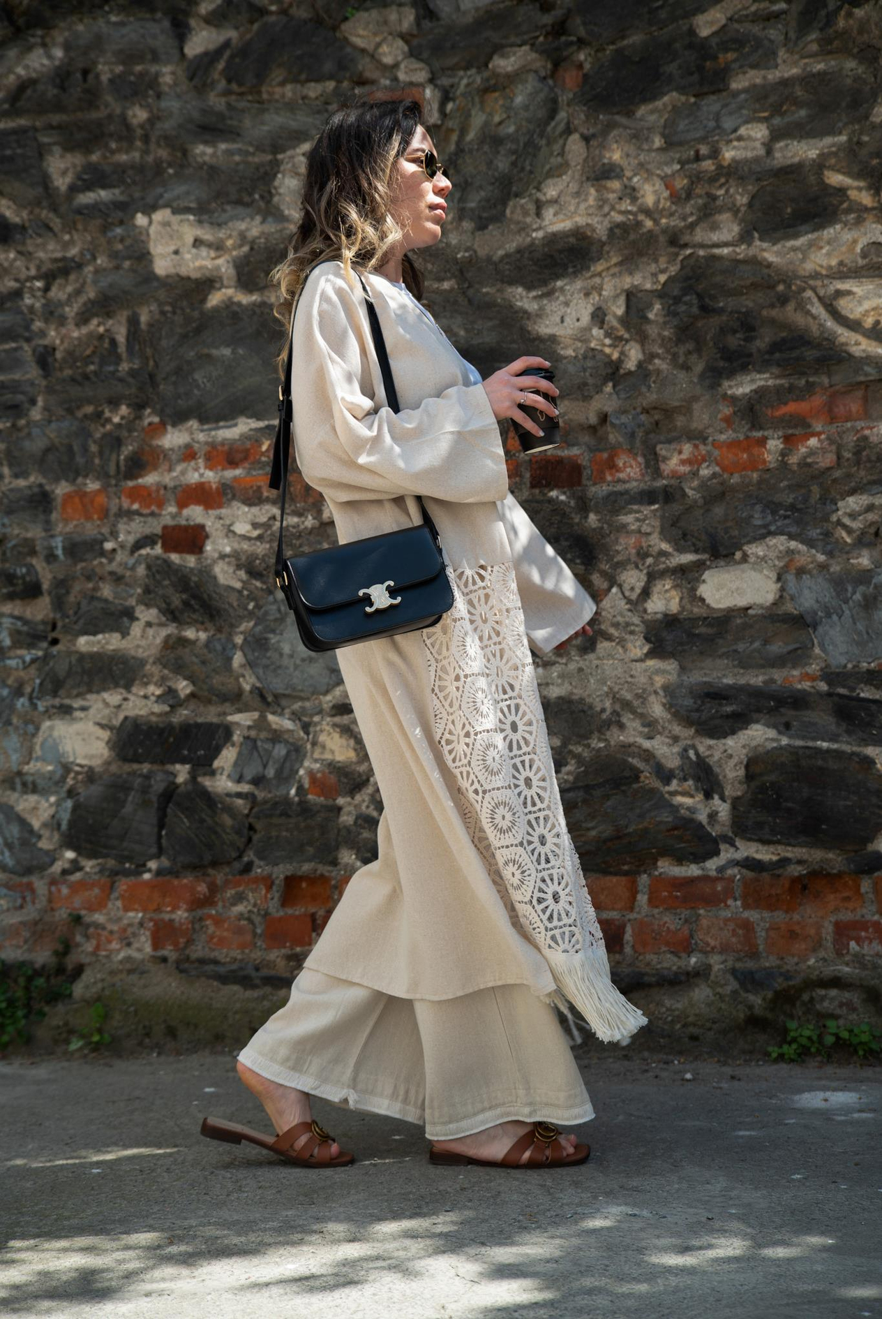 Kadın Tasarım Altı Dantelli Kimono