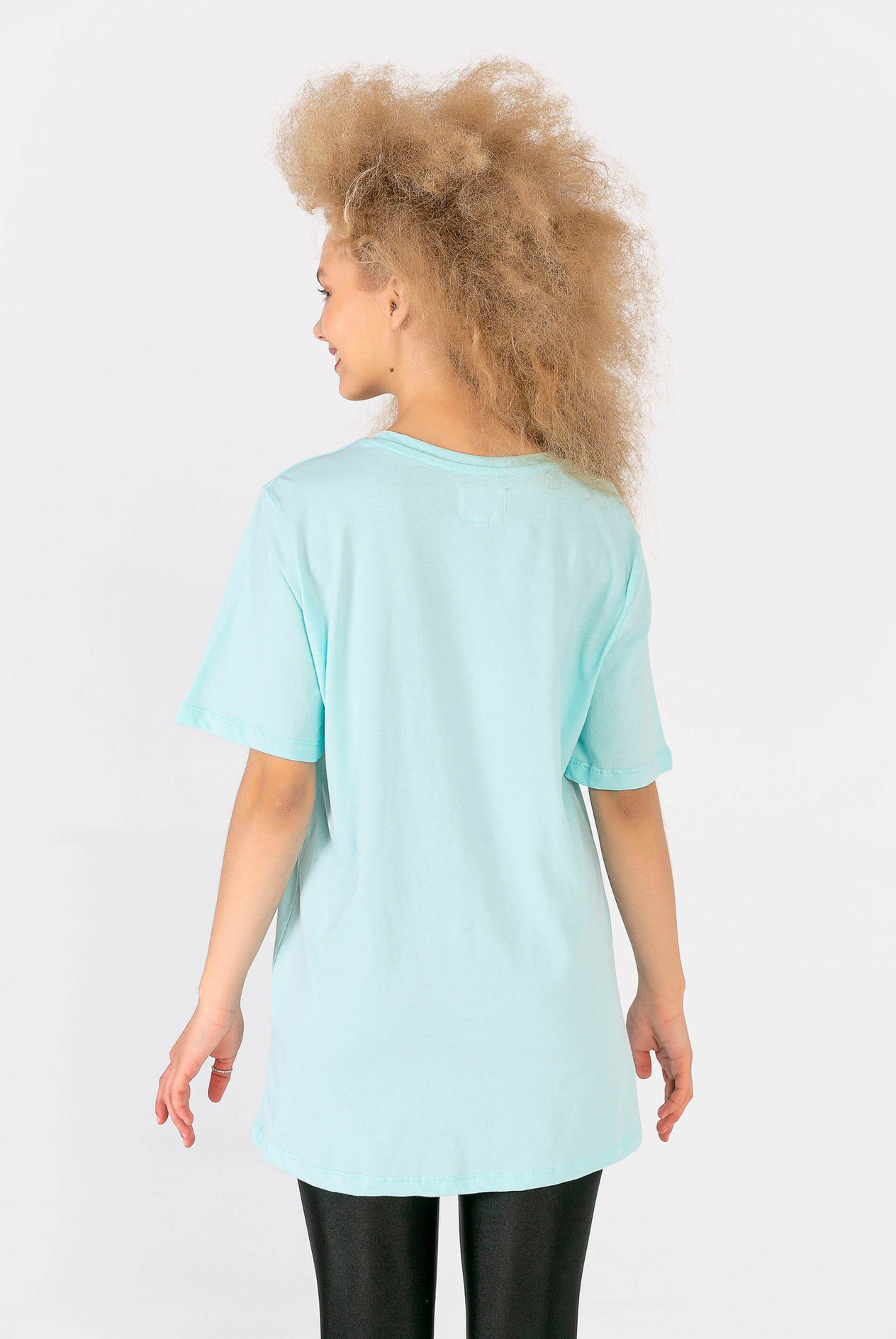 Melanj Gül Yamalı T-Shirt