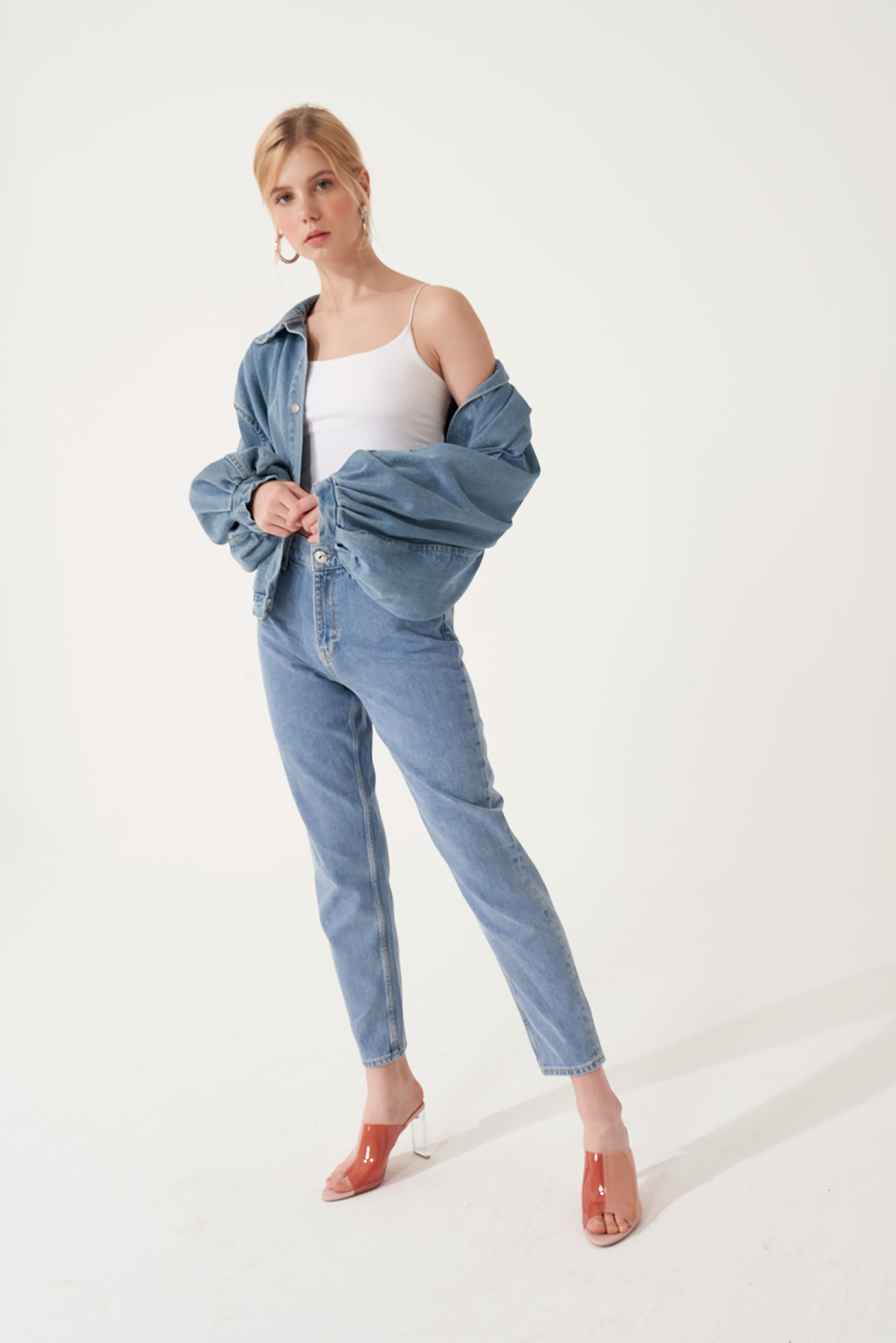 Mom Kesim Jean Pantolon