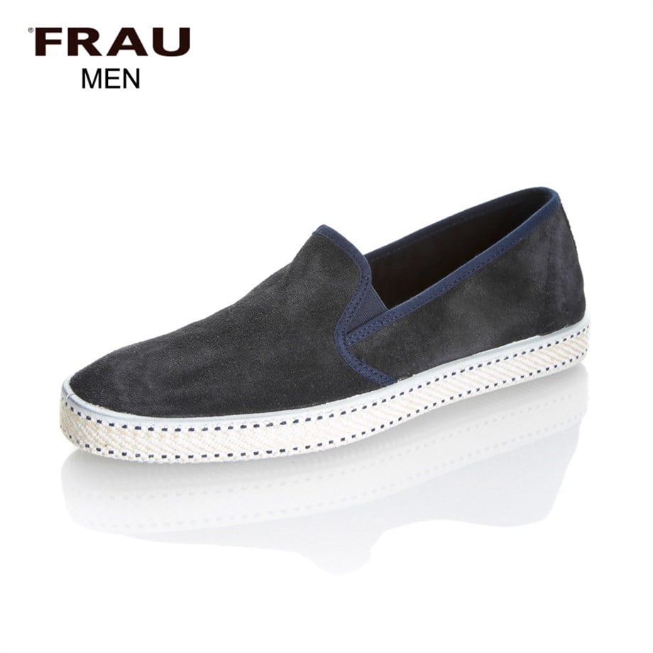 MAVİ Erkek Slip On - Bağcıksız 38C5 FRAU VELOUR BLU