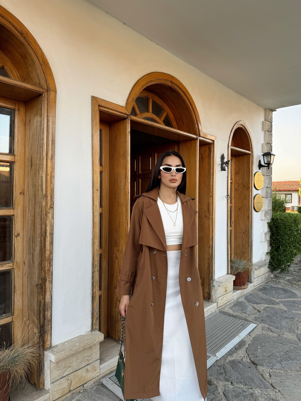 Lola Oversize Kol Detaylı Trençkot 1211 TABA