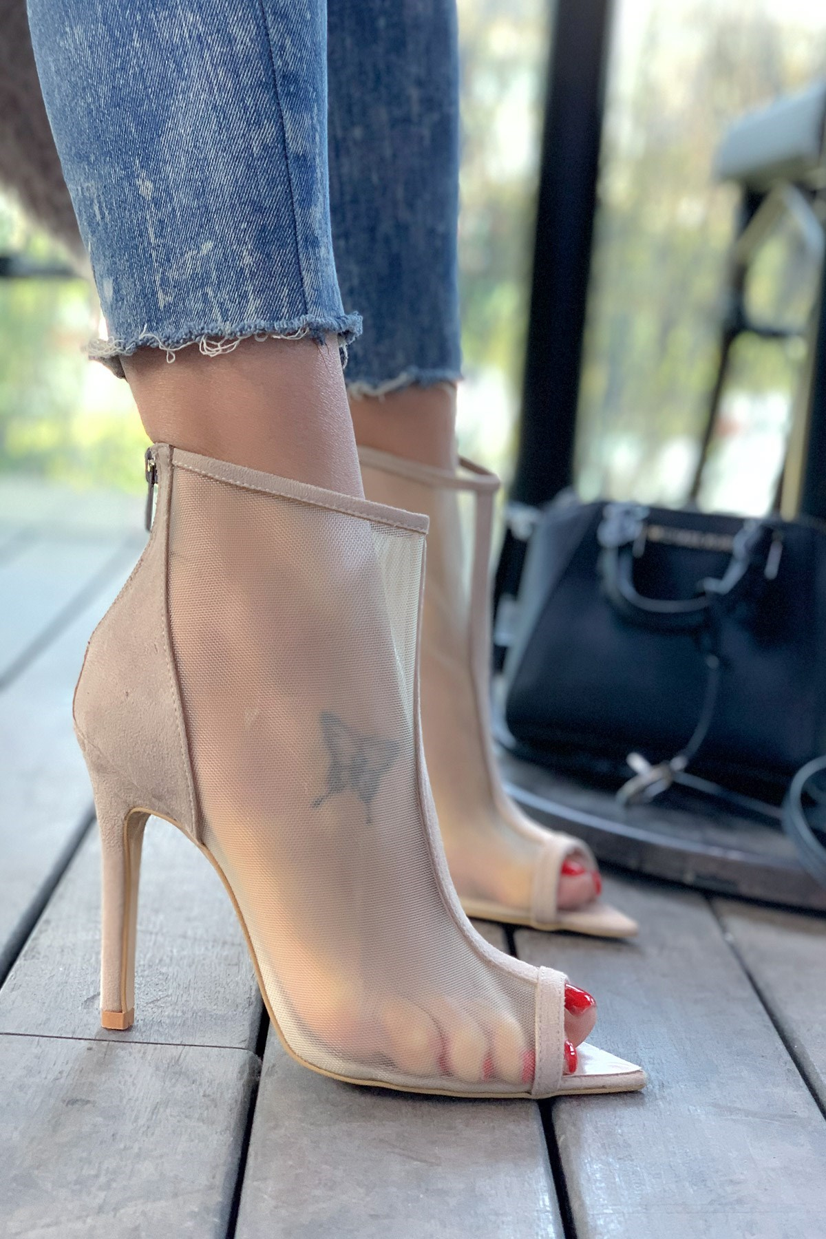 Lucy Beige Suede Boots
