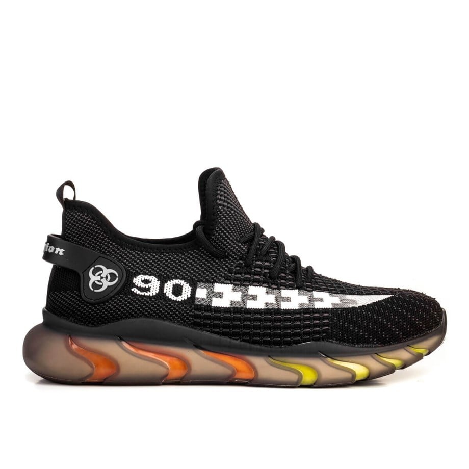 Guja Man Bağcıklı Light Taban Sneaker Erkek Ayakkabı 21K408 Siyah