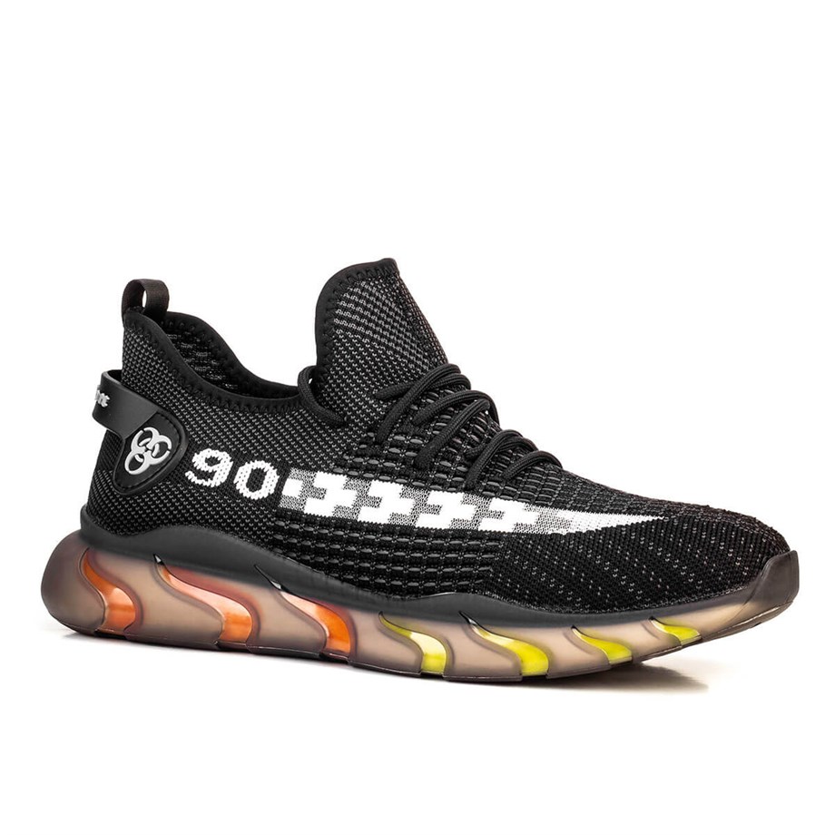 Guja Man Bağcıklı Light Taban Sneaker Erkek Ayakkabı 21K408 Siyah