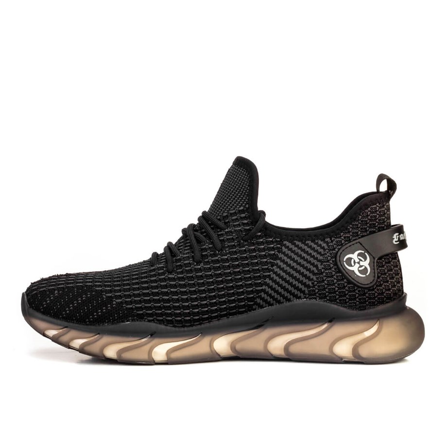 Guja Man Bağcıklı Light Taban Sneaker Erkek Ayakkabı 21K408 Siyah