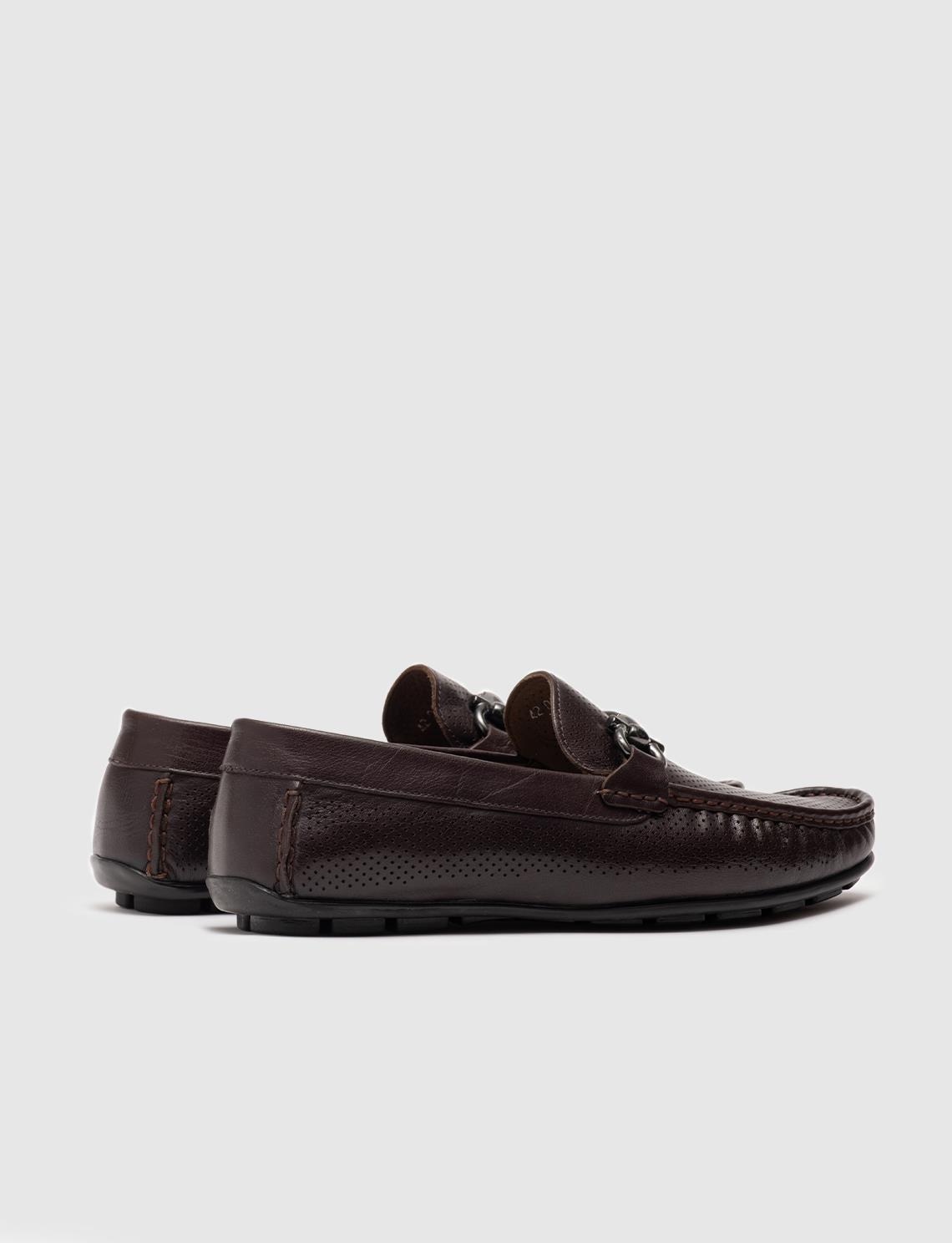 Genuine Leather Brown Men Shoes