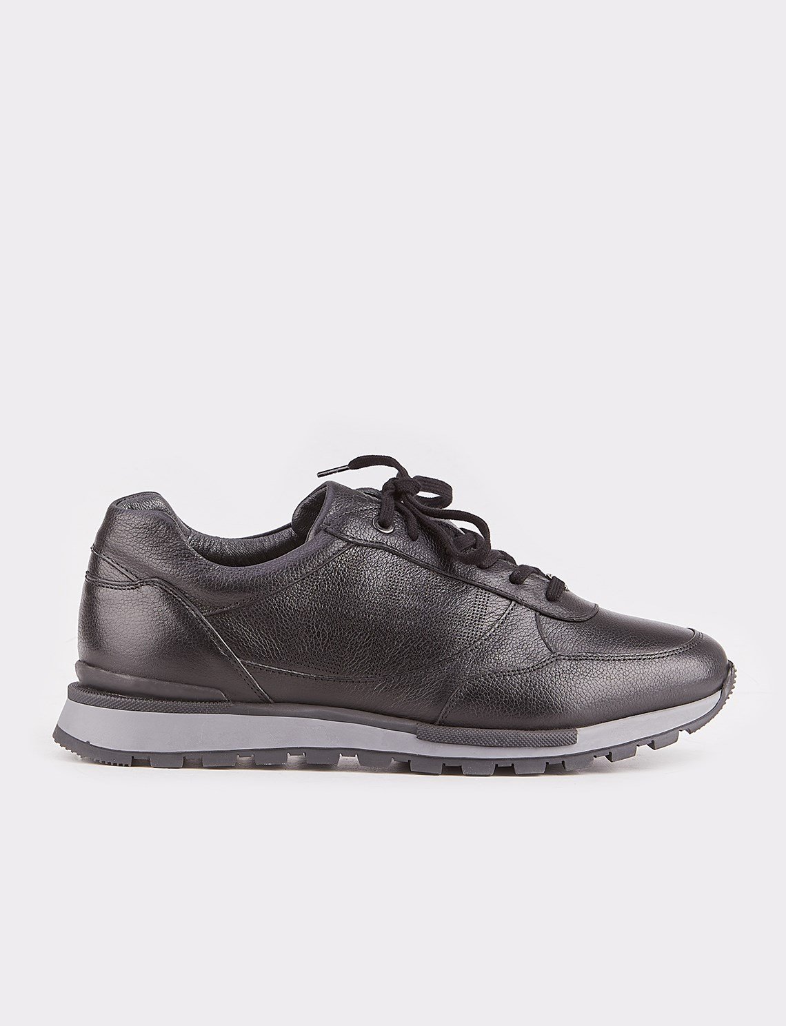 Genuine Leather Black Men Shoes