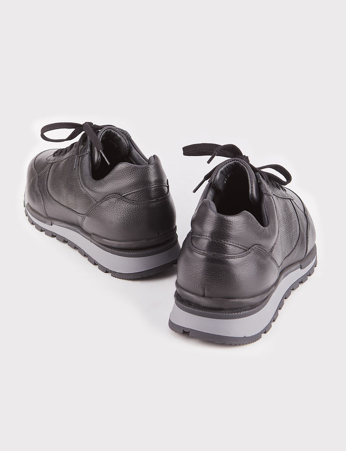 Genuine Leather Black Men Shoes