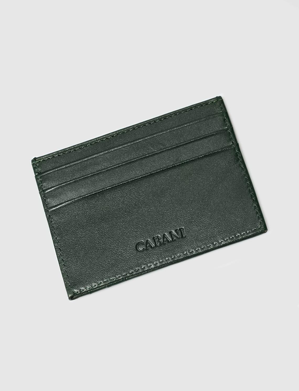 Green Genuine Leather Wallet