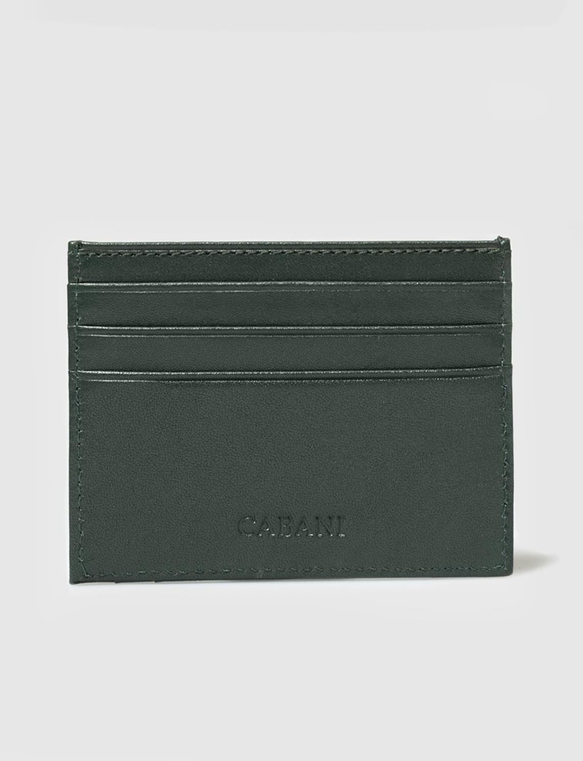 Green Genuine Leather Wallet