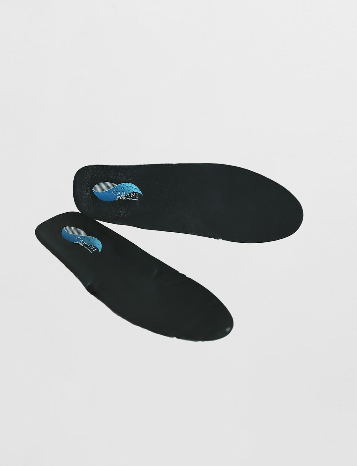Men Dark Grey Genuine Leather Insole