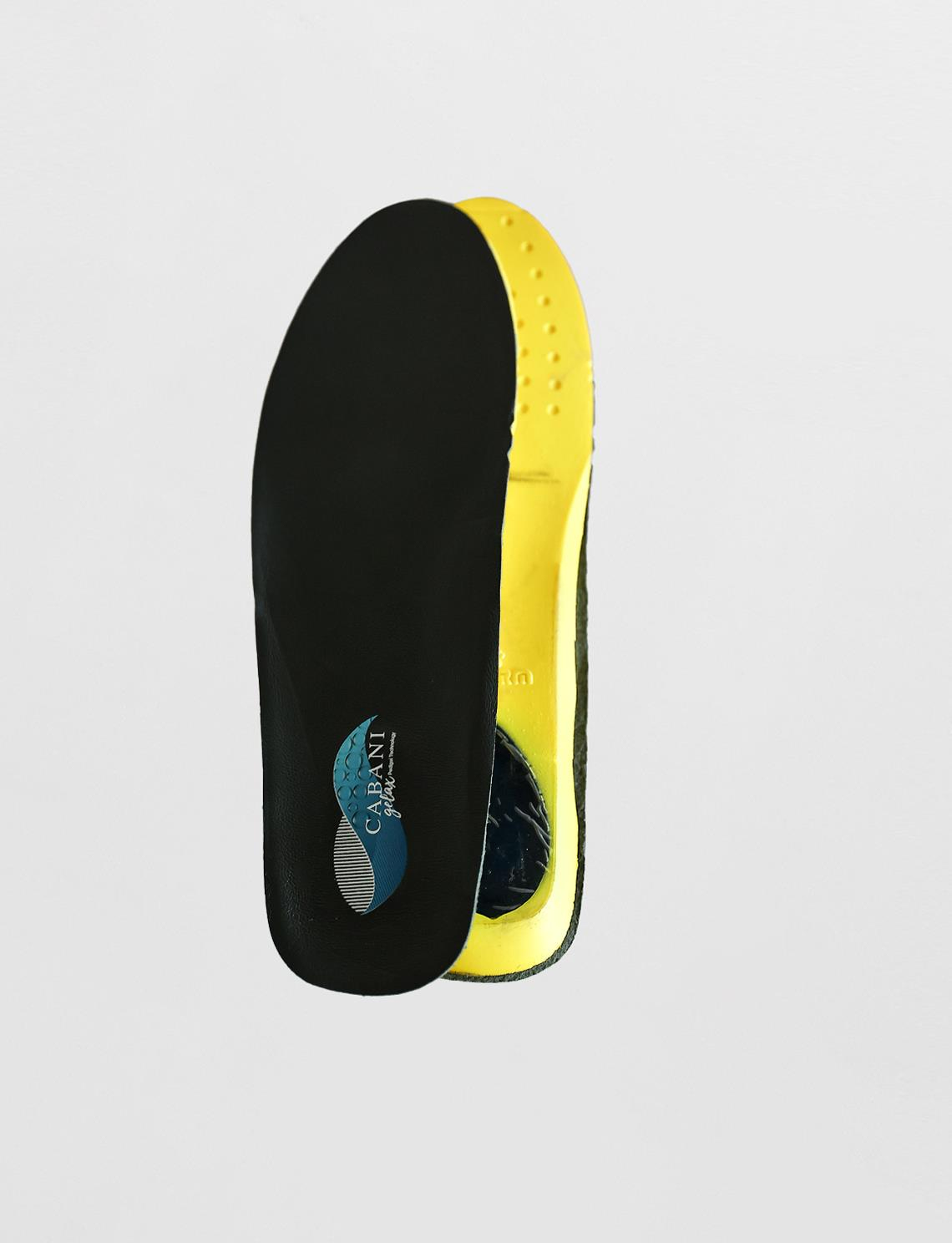 Men Dark Grey Genuine Leather Insole