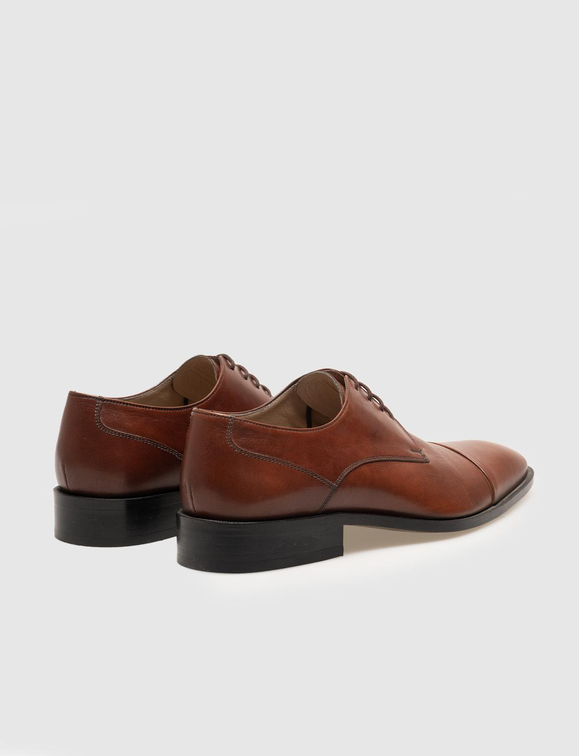 Genuine Leather Brown Lace Up Men Classic Shoes