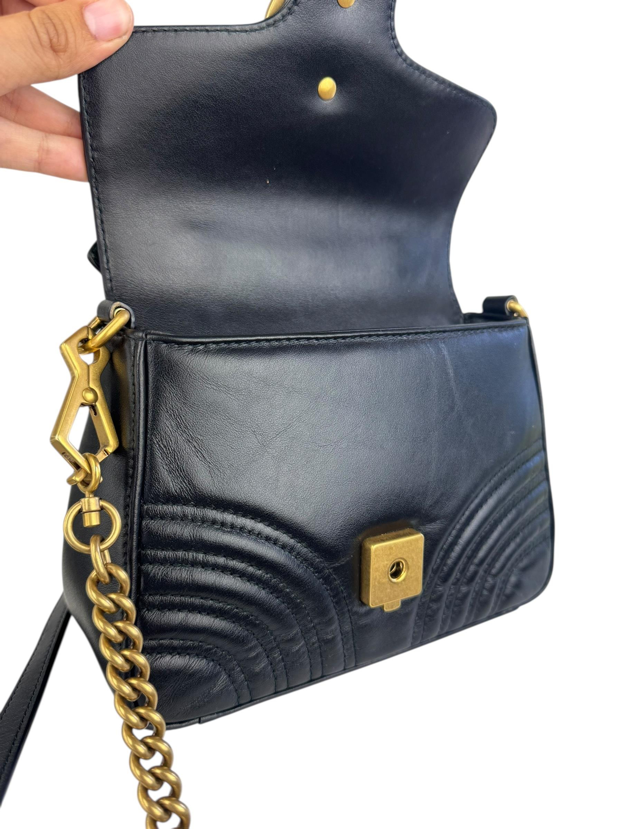 GUCCI MINI MARMONT CHAIN BAG 