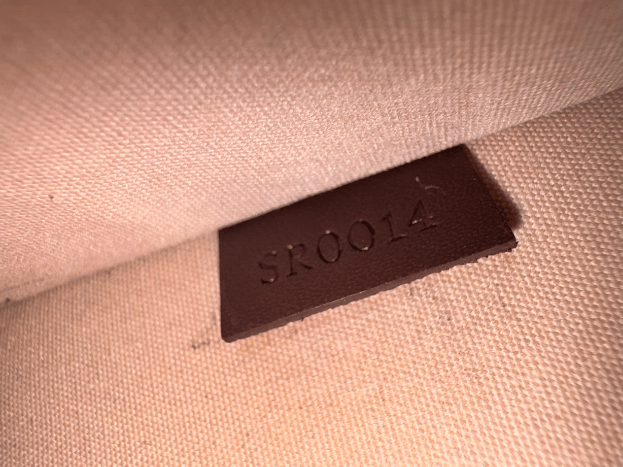 LOUIS VUITTON BROWN MINI LIN LUCILLE PM BAG