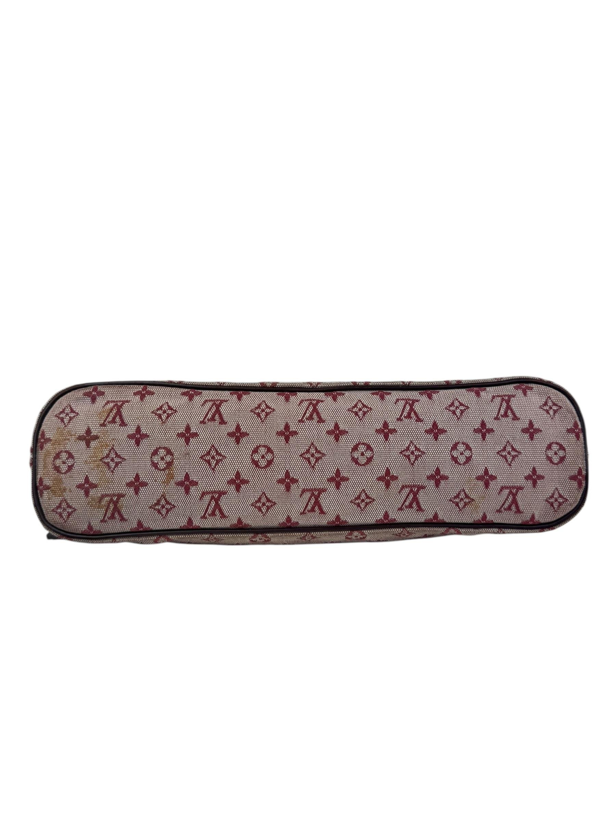 LOUIS VUITTON BROWN MINI LIN LUCILLE PM BAG