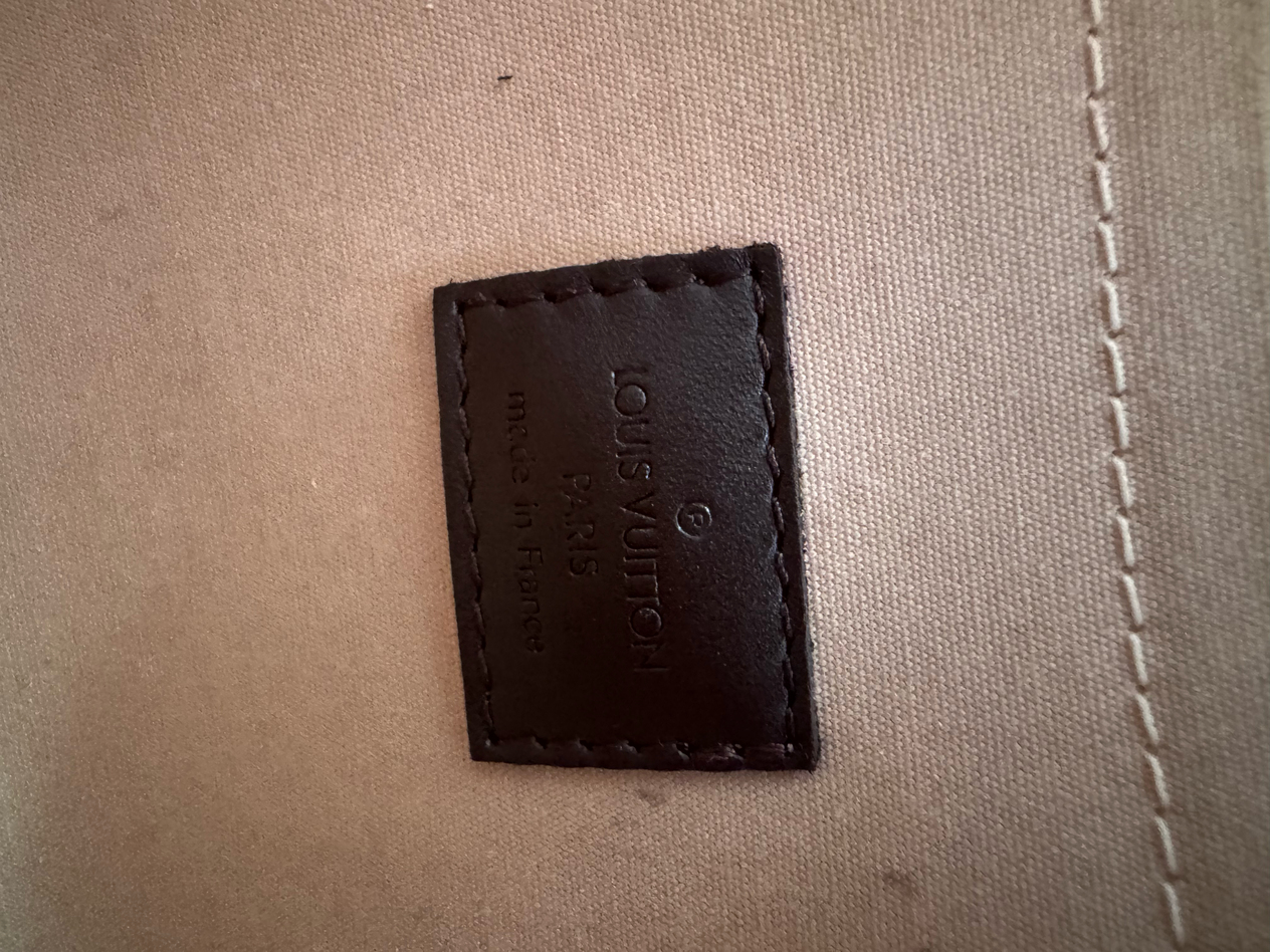 LOUIS VUITTON BROWN MINI LIN LUCILLE PM BAG