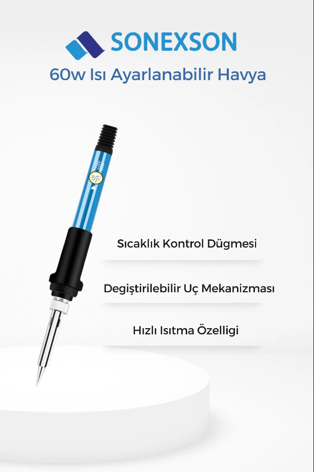 60W Isı Ayarlanabilir Kalem Havya