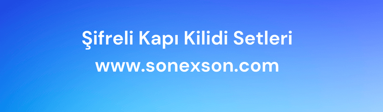 Şifreli Kapı Kilit Setleri