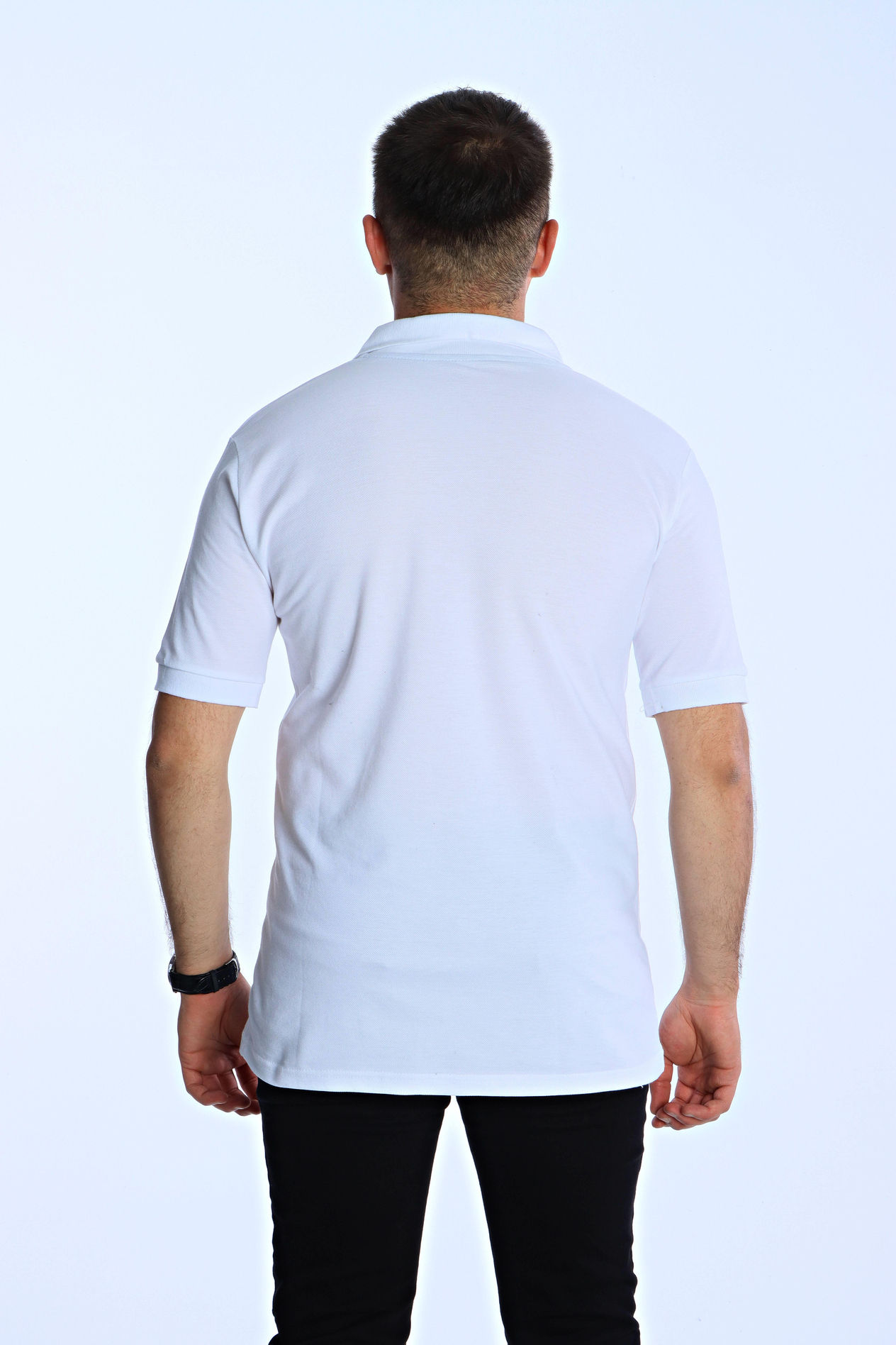 Eg38 Regular Polo Yaka Tişört Beyaz