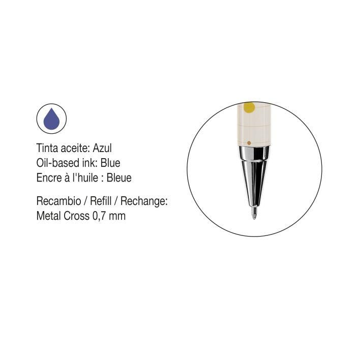 Miquelrius Metal Geométrico Özel Kutusunda  0.7 mm Tükenmez Kalem