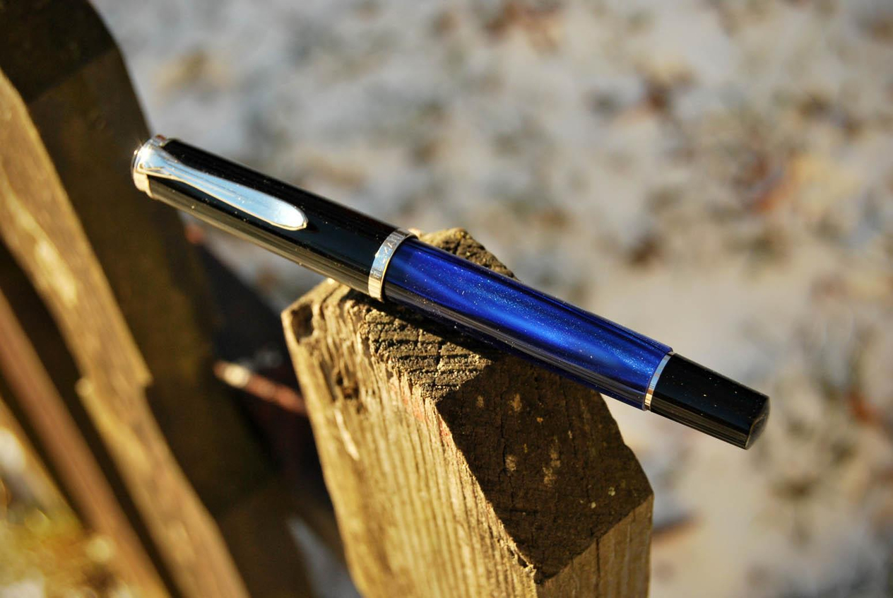 Pelikan Classic M205 Marble Blue Dolma Kalem F Uç