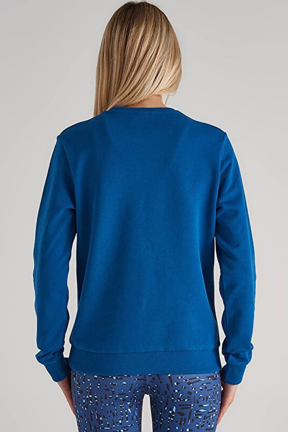Benetton Kadın Sweatshirt Mavi BNT-W20051