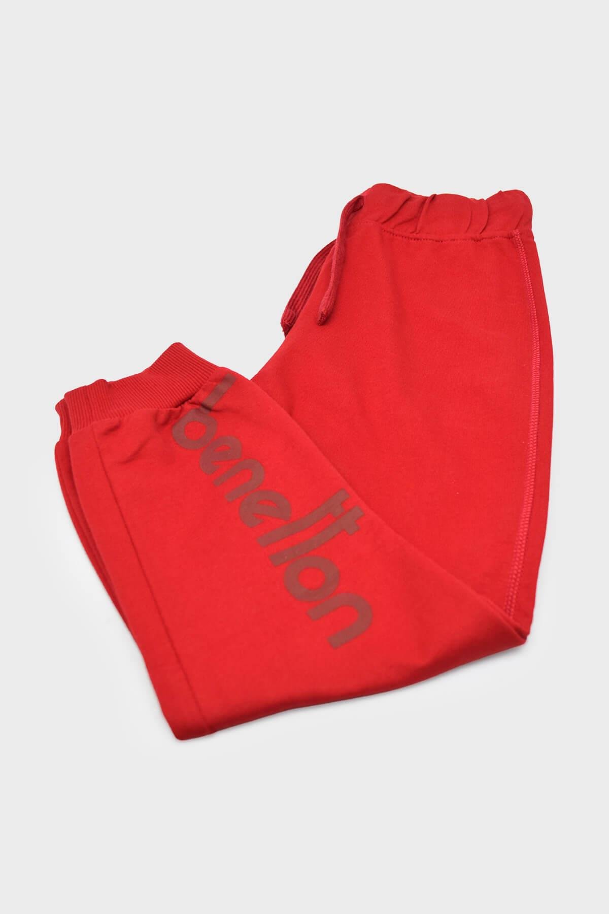 Benetton Unisex Çocuk Eşofman Altı Kırmızı 222A3BC1CFF03D