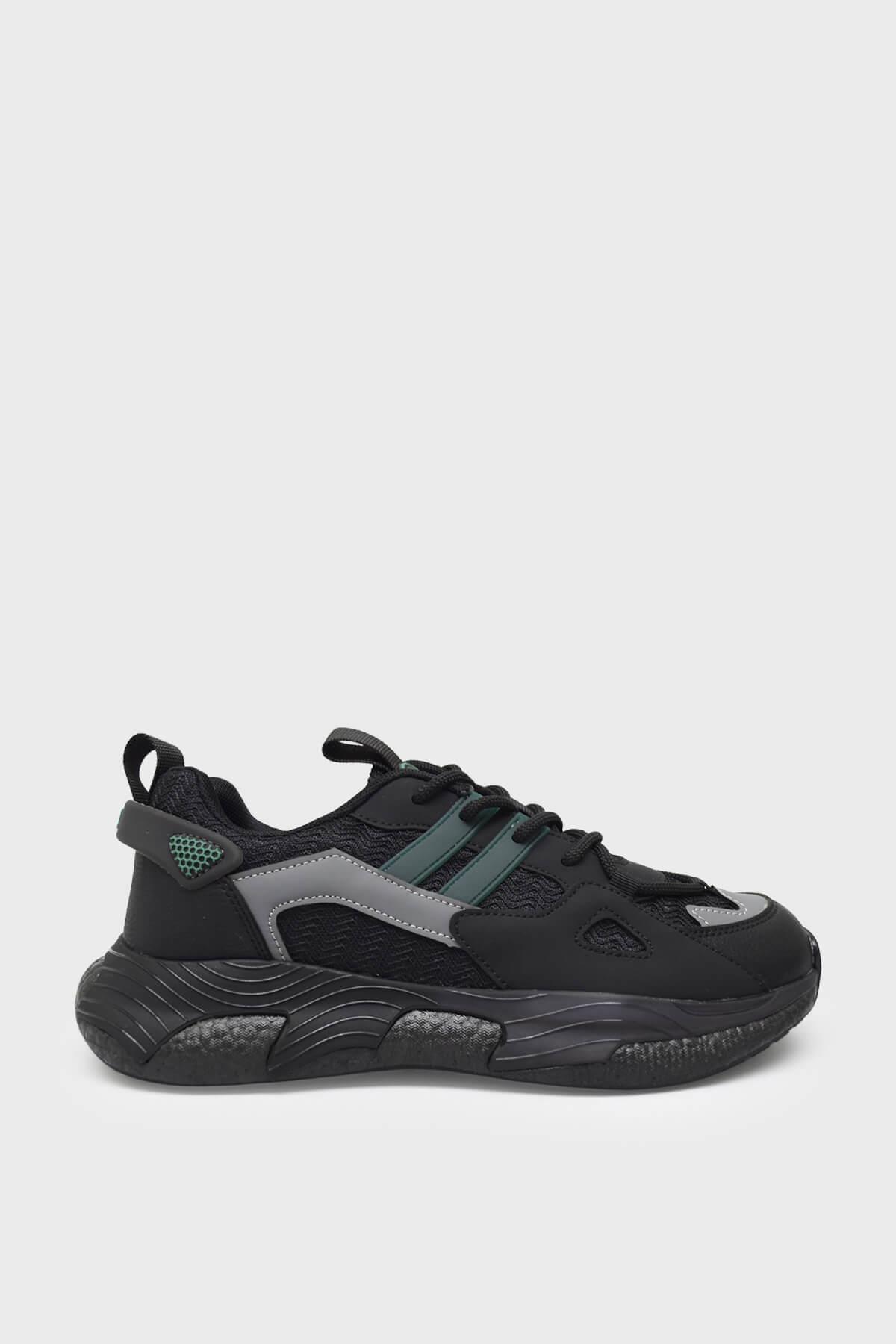 Bulldozer Erkek Yazlık Sneakers Siyah BUL-241498