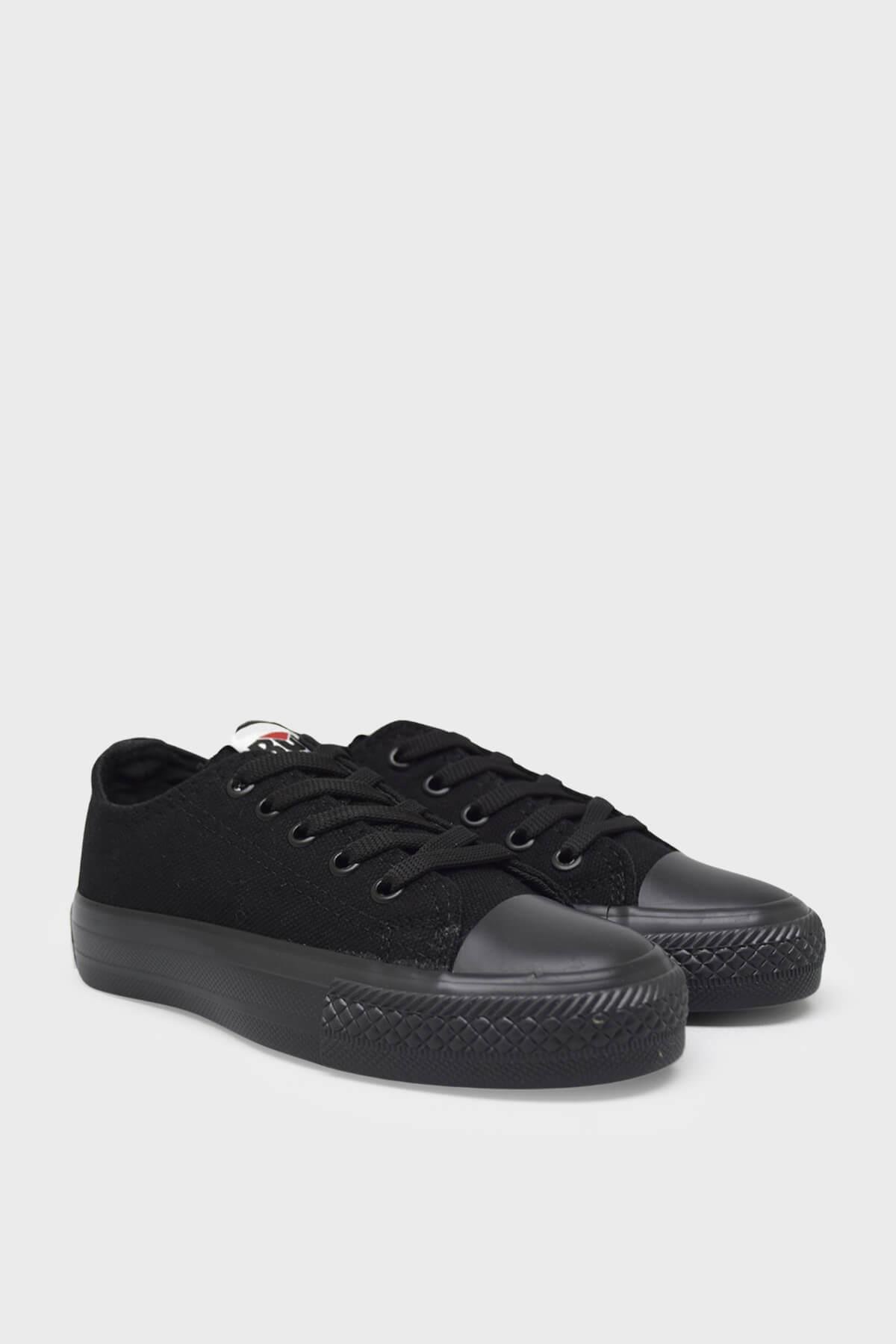Bulldozer Unisex Çocuk Kısa Converse Spor Ayakkabı Siyah BUL-231902