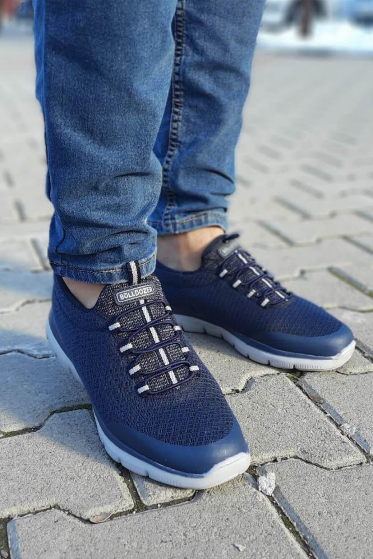 Bulldozer Unisex Yazlık Sneakers Ayakkabı Lacivert BUL-221432