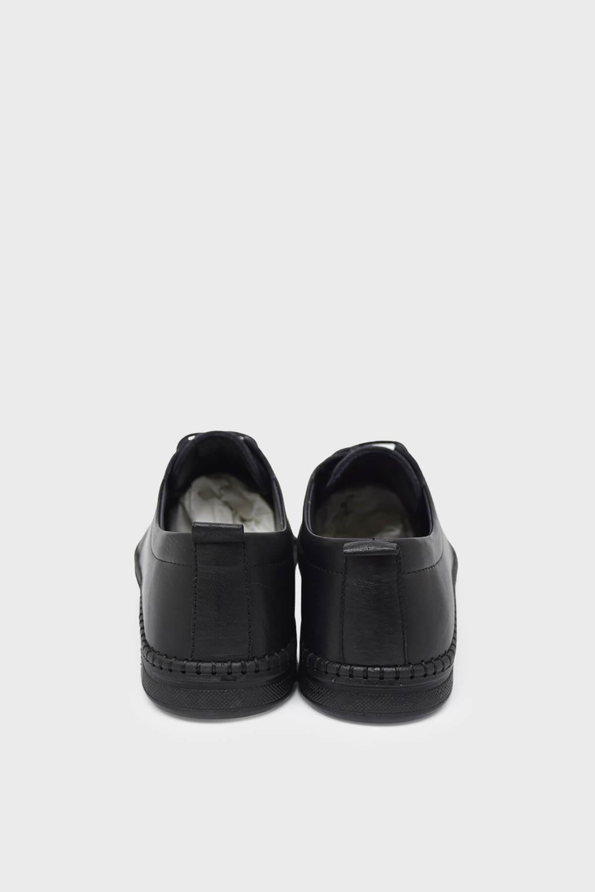 Castle Black Erkek Yazlık Comfort Deri Ayakkabı Siyah CB71102
