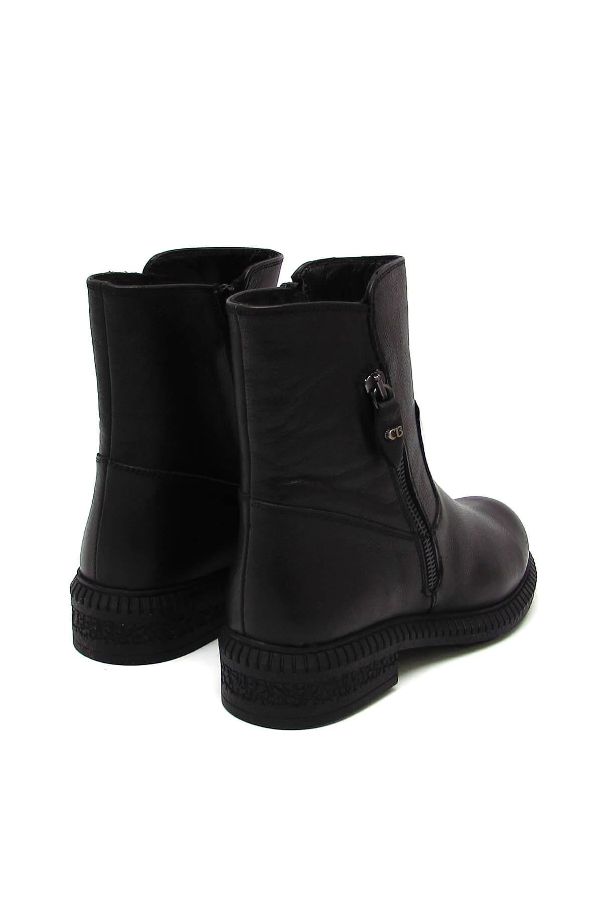 Castle Black Kadın Casual Deri Bot Siyah CB20914