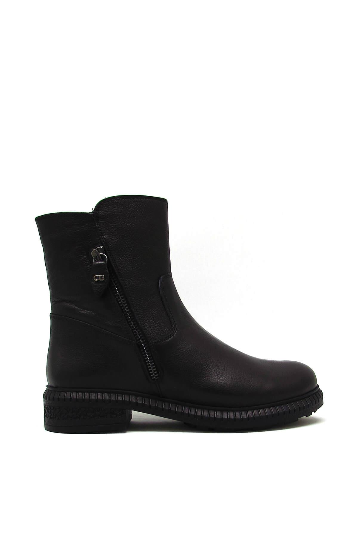 Castle Black Kadın Casual Deri Bot Siyah CB20914