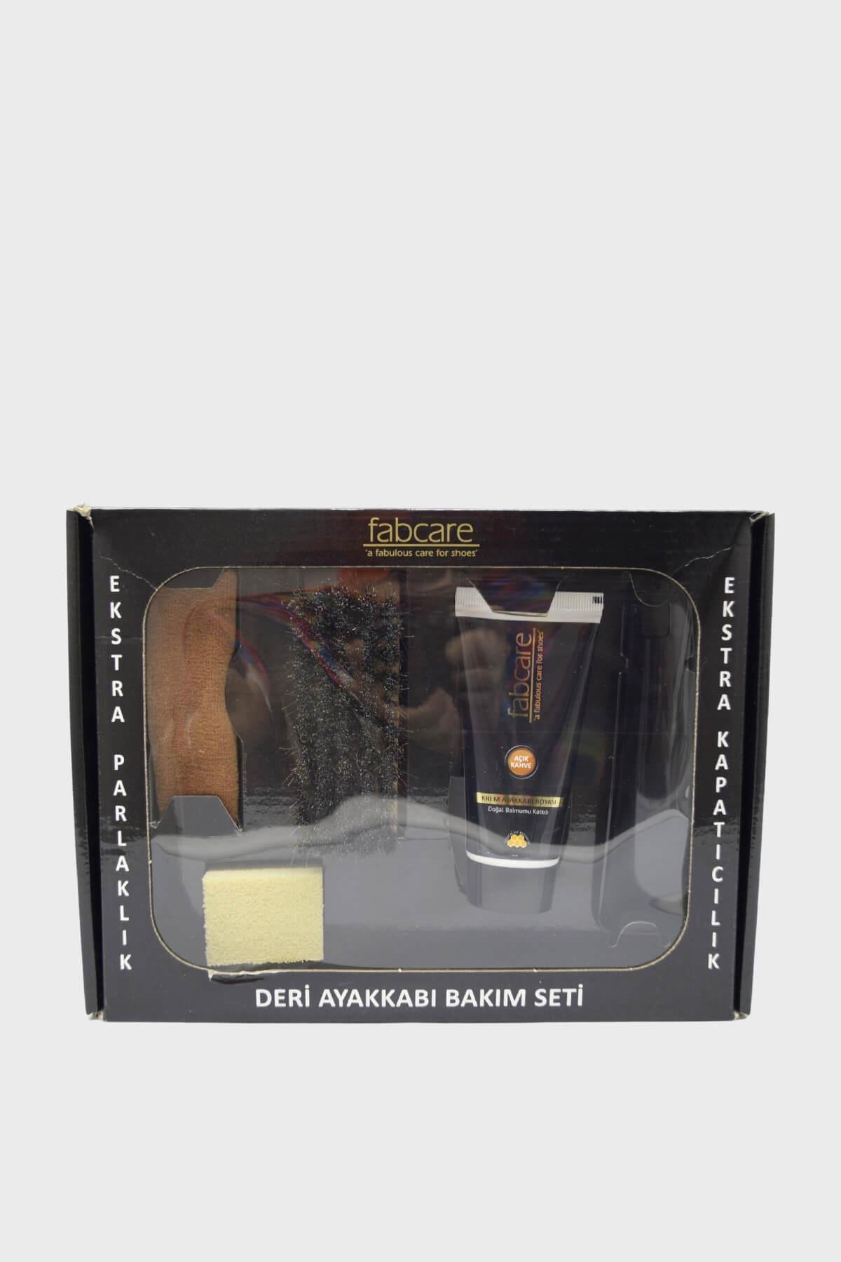 Fabcare Deri Ayakkabı Bakım Seti Açık Kahve FC9011