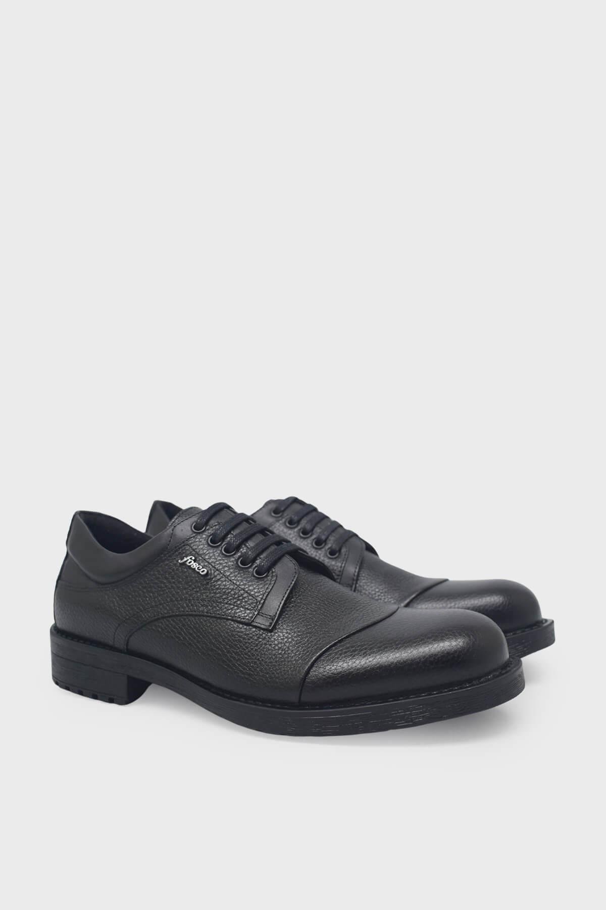 Fosco Erkek Casual Deri Ayakkabı Siyah FSC-7520